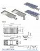 160lm/W ब्राइटनेस ऑल-इन-वन सोलर स्ट्रीट लाइट 10W 20W LED रोड लाइटिंग