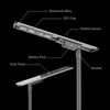 उच्च गुणवत्ता वाले Rygh-Fx-100W के साथ IP65 Bridgelux एकीकृत स्ट्रीट सोलर एलईडी लाइट
