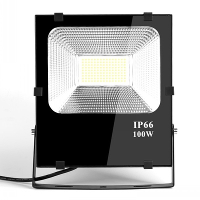 वाणिज्यिक 100W फ्लड लाइट रिप्लेसमेंट पार्ट्स Dimmable Ip65 एल्यूमीनियम Smd
