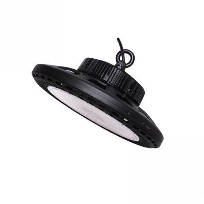 वाणिज्यिक Ip65 200w Ufo एलईडी उच्च बे लाइट कूल व्हाइट एल्यूमीनियम आवास