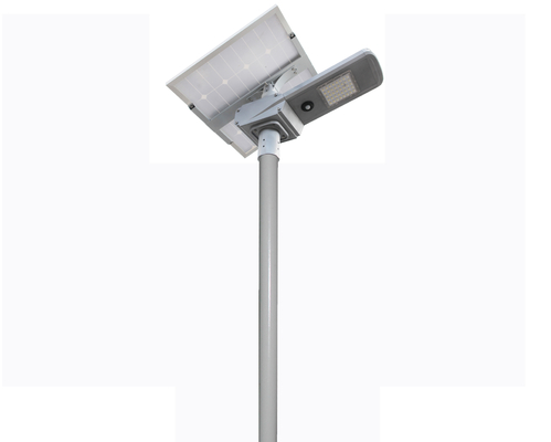 निविड़ अंधकार IP65 80W सौर ऊर्जा संचालित एलईडी स्ट्रीट लाइट लिथियम बैटरी 12V / 480WH