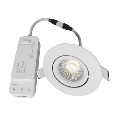 38/60 ° बीम कोण स्मार्ट एलईडी downlights 8w Dimming / रंग तापमान समायोज्य