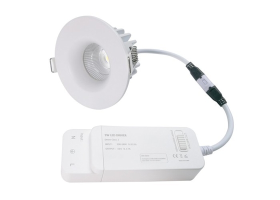 सिल निविड़ अंधकार Recessed एलईडी downlight एसी 200-240V चेहरा कवर अस्थिर गर्म सफेद