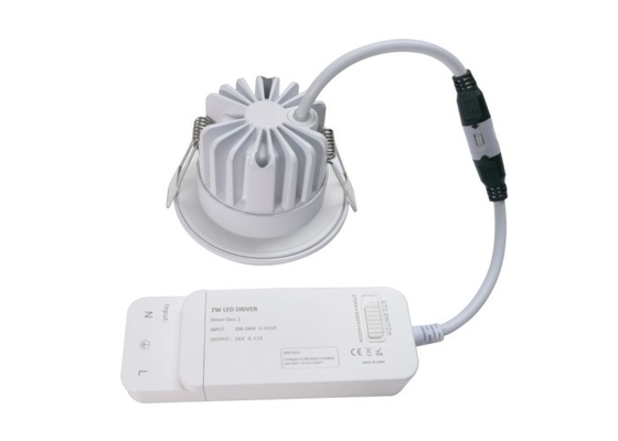 सिल निविड़ अंधकार Recessed एलईडी downlight एसी 200-240V चेहरा कवर अस्थिर गर्म सफेद