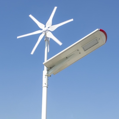 Shenzhen solar wind hybrid system 80W all in one street light solar and wind power light