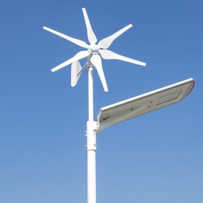Shenzhen solar wind hybrid system 80W all in one street light solar and wind power light