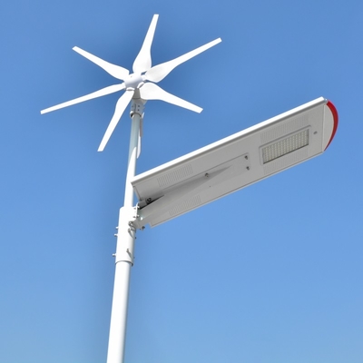 Shenzhen solar wind hybrid system 80W all in one street light solar and wind power light