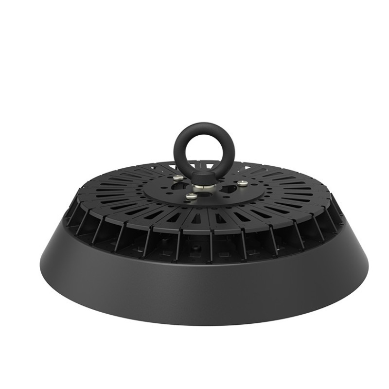100W 150W 200W UFO एलईडी हाई बे लाइट IP65 इंडोर वेयरहाउस लैंप 3 साल की वारंटी